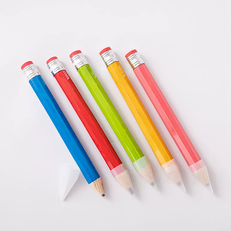 Трансграничный большой карандаш 34 см, деревянный большой карандаш, красочный толстый карандаш, реквизит, рекламный подарок, безсловная ручка с номером