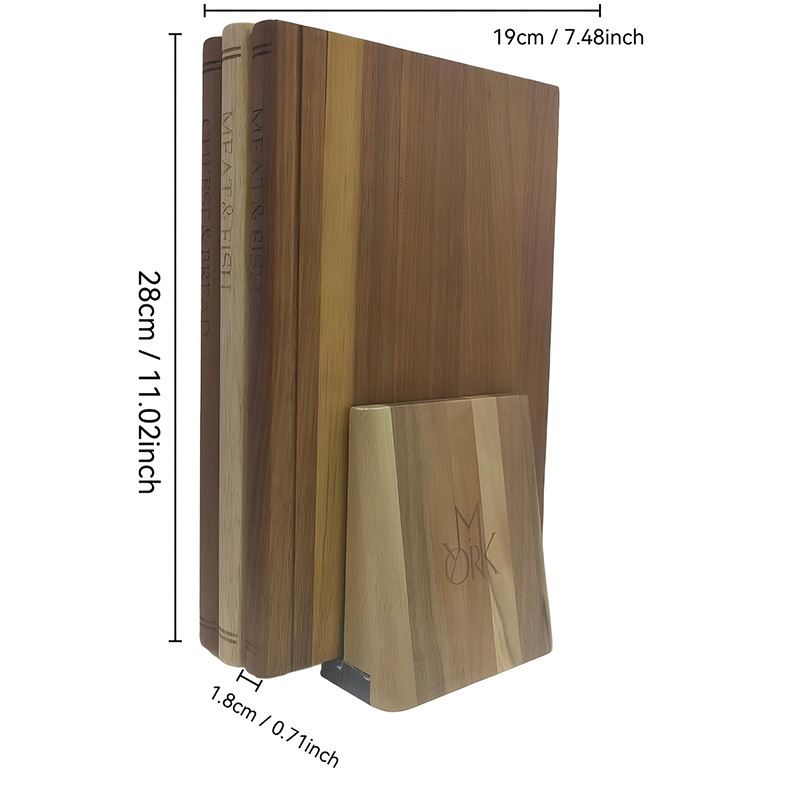 Cocina transfronteriza cortando tablas de cortar tablas de cortar tablas de cortar tablas de cortar tablas de cortar Acacia tablas de cortar libros de tablas de cortar tablas de cortar madera en forma de libro tablas de cortar madera maciza personalizadas image 3