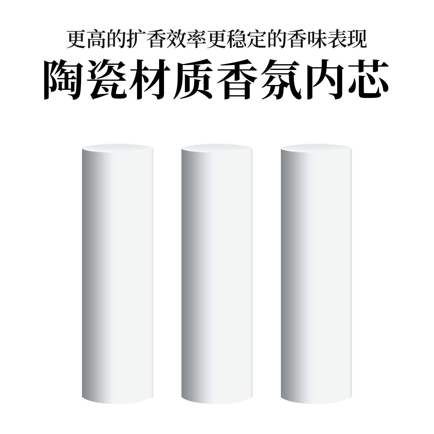 Compatible with All Nio Models, Ledao Firefly Ceramic White Stick Fragrance Replacement Core Car Air Freshener Stick Refill Pack
