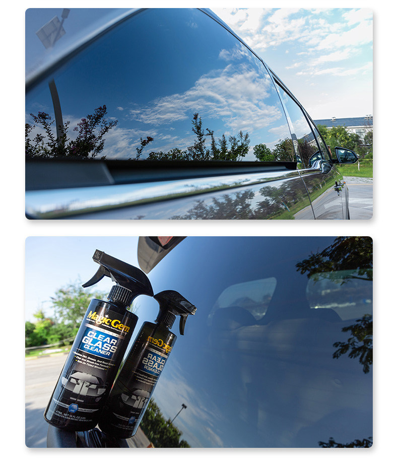 Baoneng Car Interior Glass Cleaner, Front Windshield Oil Film and Water Stain Cleaning, Decontamination and Descaling, Lens and Helmet Cleaning