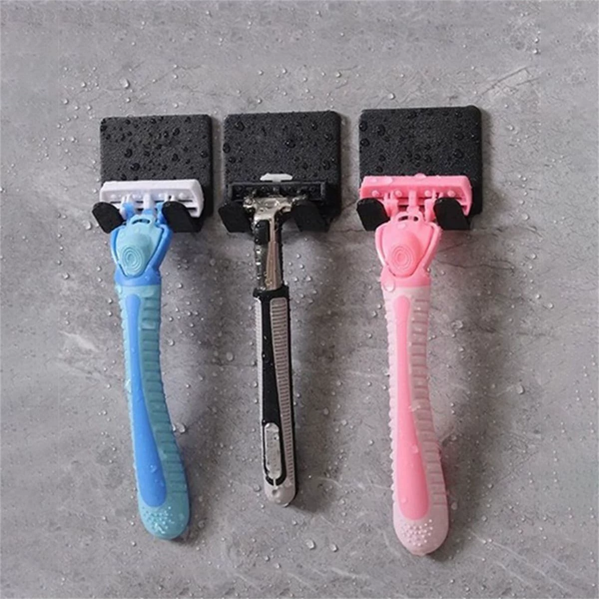 Powerful home storage hook system with adhesive backing, waterproof, no-trace install; color options