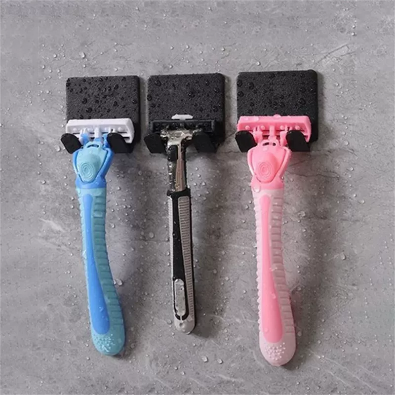 Powerful home storage hook system with adhesive backing, waterproof, no-trace install; color options