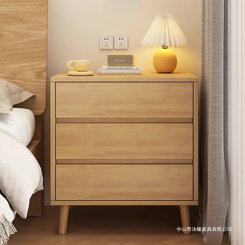 Cabina de cabecera de madera sólida simple dormitorio simple cabina de cabecera casero pequeño estante de cabecera armario de almacenamiento al por mayor