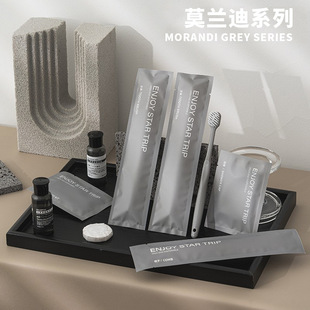 Morandi Hotel Disposable Toothbrush and Toothpaste Set for Home Use, Guest Use, and High-End B&B Toiletries Set for Guest Rooms