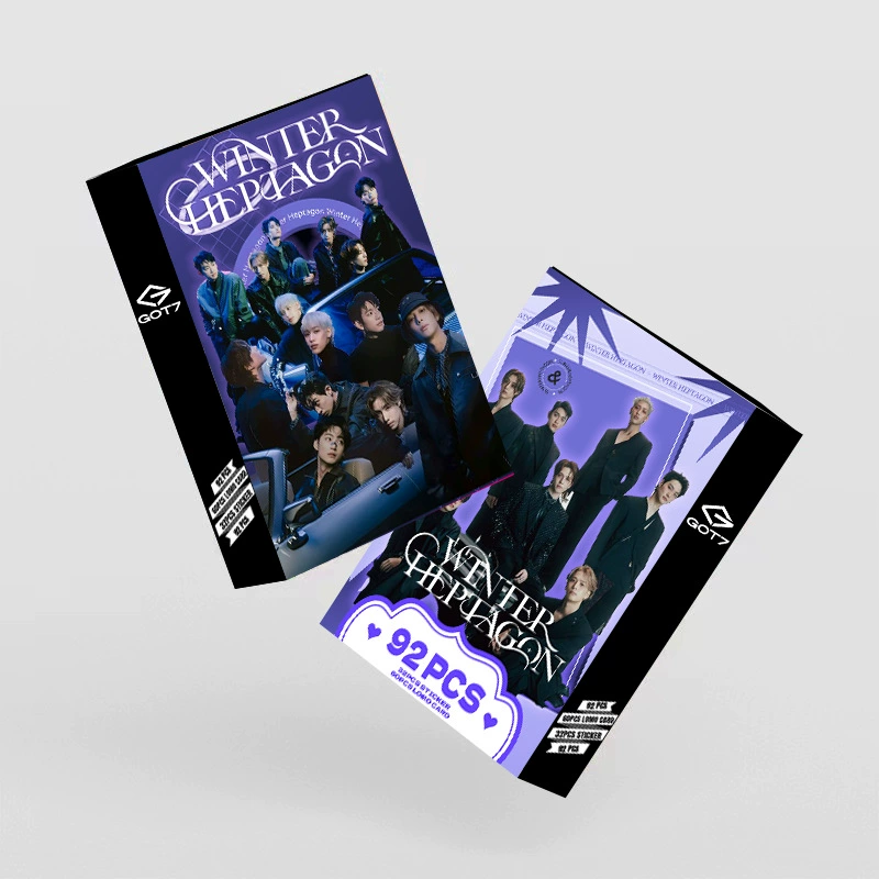 92 LOMO карт GOT7 новый альбом HD печать цветная фотокарта Лазерная коробка коллекционная открытка наклейки