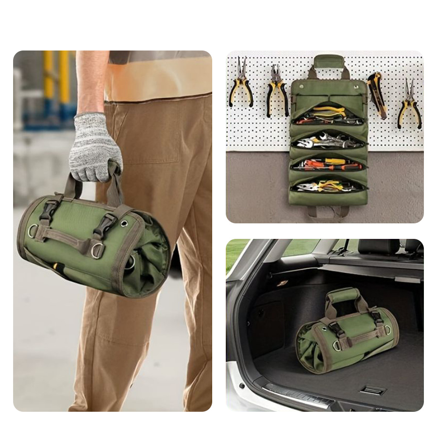 Bolsa Enrollable para Herramientas Multifuncional y Plegable para Reparación Automotriz image 3