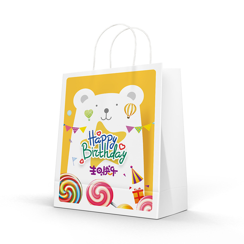 Spot bolsa de papel de regalo de vacaciones de verano bolsa de papel portátil de regalo de estudiante bolsa de regalo de temporada de graduación bolsa de papel kraft al por mayor