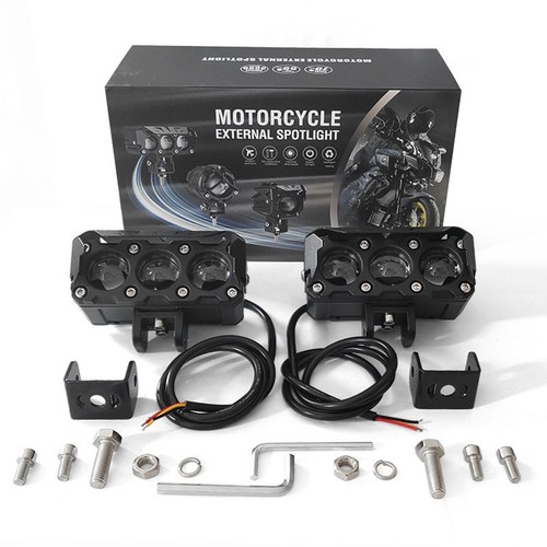 LED motorcycle light double light electric vehicle motorcycle spotlight headlight bulb modified LED car light 10-85V