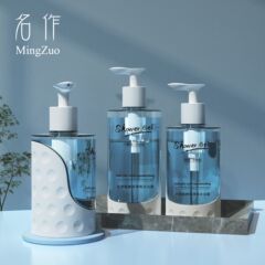 500mlのシンプルなホテルの男性シャンプーは入浴剤の瓶の400mlの500mlの洗顔料を洗って瓶を分けます。