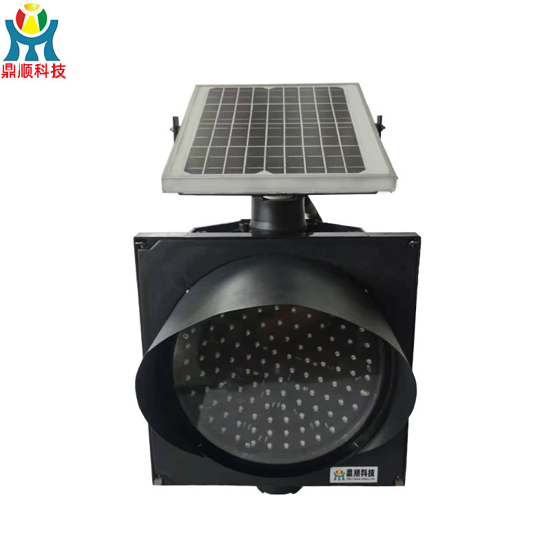 Construction Roadblock Warning Light, Intelligent Synchronized Anti-Fog Light, Yellow Flashing Red Slow Indicator Light, Led Solar-Powered Yellow Flashing Light