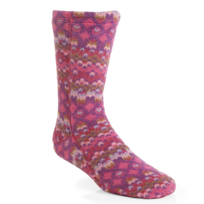 Acorn Fleece Socks for Men and Women: Super Soft and Super Warm, Mid-Tube Height, Flat-Seam Design Mid-High Tube for Women