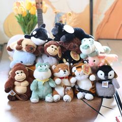 かわいい萌え中宝小猿ストラップぬいぐるみぬいぐるみペンギンバッグ掛けキーホルダー人形人形