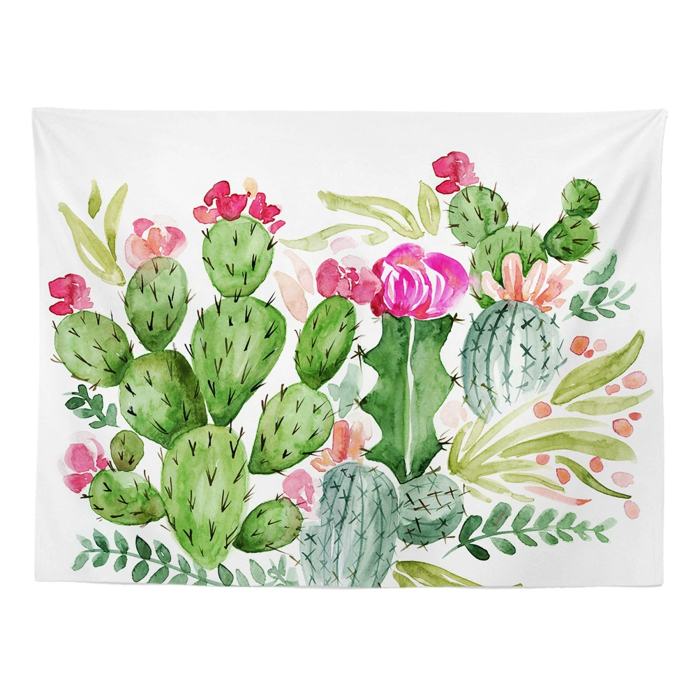 Серия кактусов Blossom Tambage одеяло настенное украшение для комнаты фоновая ткань для гостиной, учебной комнаты, общежития