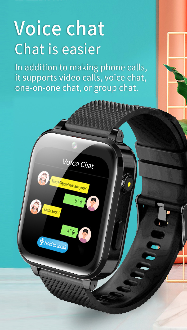 1.7-inch IPS pink cross-border children's watch smartwatch SOS photo positioning video call smartwatch Application Scenario