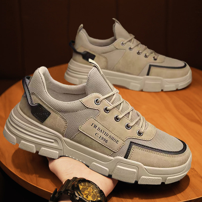 Zapatos de trabajo para hombres primavera 2024 nuevos zapatos de hombre antideslizante y desgaste zapatos de trabajo para hombres zapatos de patinaje casuales para el sitio de construcción image 3