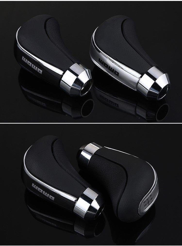 Car Modified Gear Head with Gear Lever, Manual Gear Head, Hand Gear Ball, Perforated Breathable Gear Head