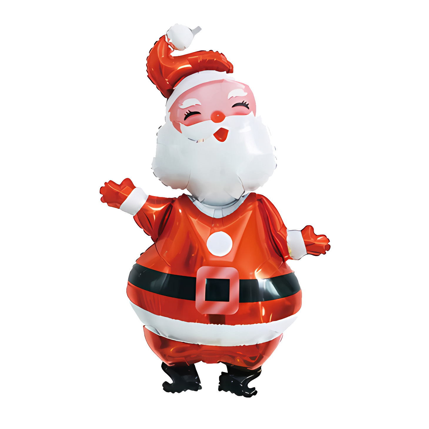 Navidad transfronteriza Papá Noel muletas alce copo de nieve muñeco de nieve dibujos animados globo de película de aluminio fiesta de Navidad bola decorativa image 30