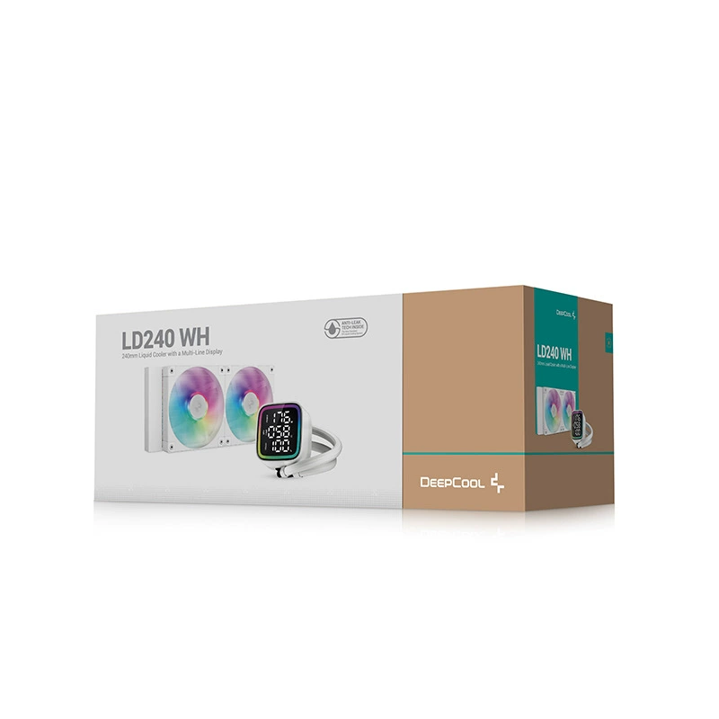 Kyushu Fengshen LD240 Белый цифровой выпуск Water Cold ARGB Light Pwm Temperature Console CPU Detainer