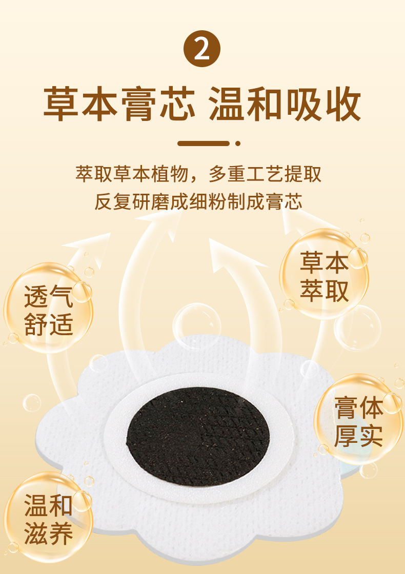 Children Herbal Patch Set Codonopsis Bloating Patch Apricot Loquat Cough Patch Chicken Gizzard Lining Food Stagnation Patch 6 Patches Per Box quality and texture