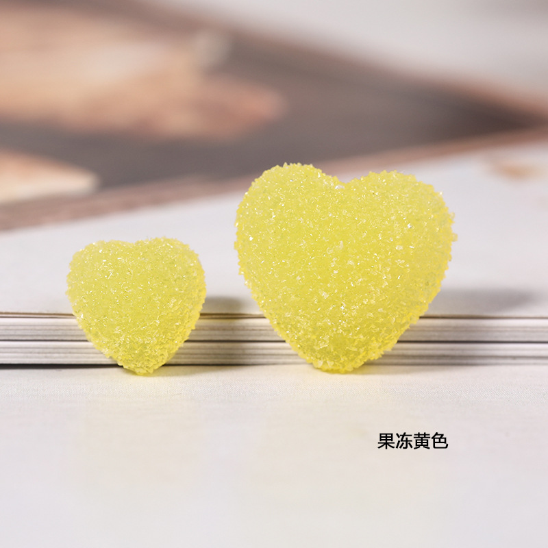 Accesorios de resina suave caramelo amor jalea efecto DIY crema pegamento teléfono móvil Shell parche caja almacenamiento material la horquilla