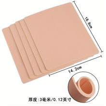 3mm加厚纹身练习皮小号硅胶空白纹身皮双面纹眉纹绣练习皮肤纹身