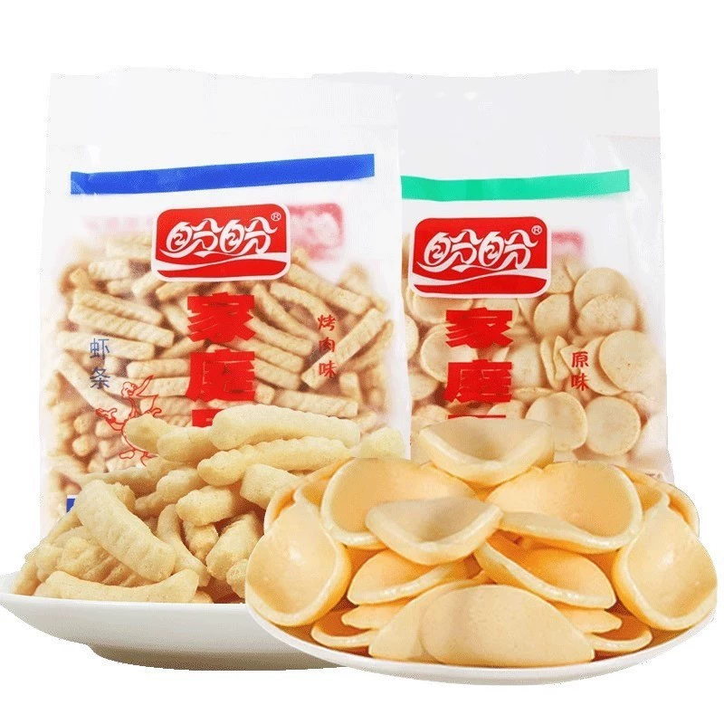 Panpan Family Картофельные чипсы и крекеры для креветок, 100 г, очень большая упаковка, полная коробка, закуски, еда для удовлетворения голодных поздневных ночных закусок, оптовая продажа