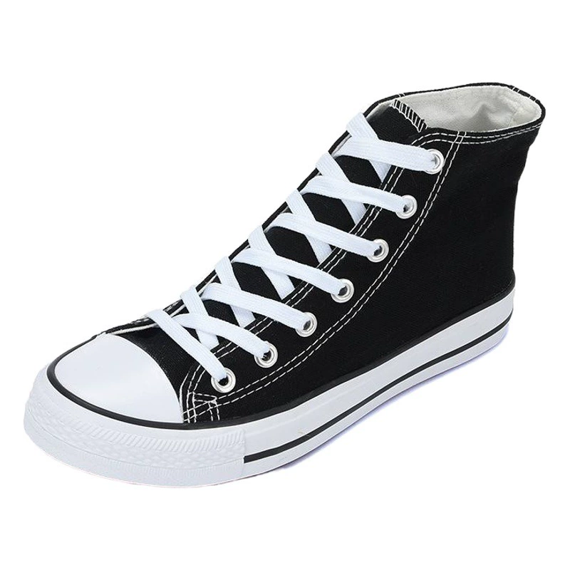 Классические высокие парусиновые туфли, мужская и женская обувь, универсальная Студенческая обувь на плоской подошве, корейская мода оптом, большие размеры 47