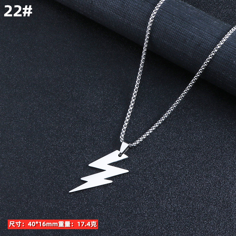 Hombres collar de titanio joyería acero aleación personalizada colgante ins hip hop calle suéter largo cadena accesorios colgantes