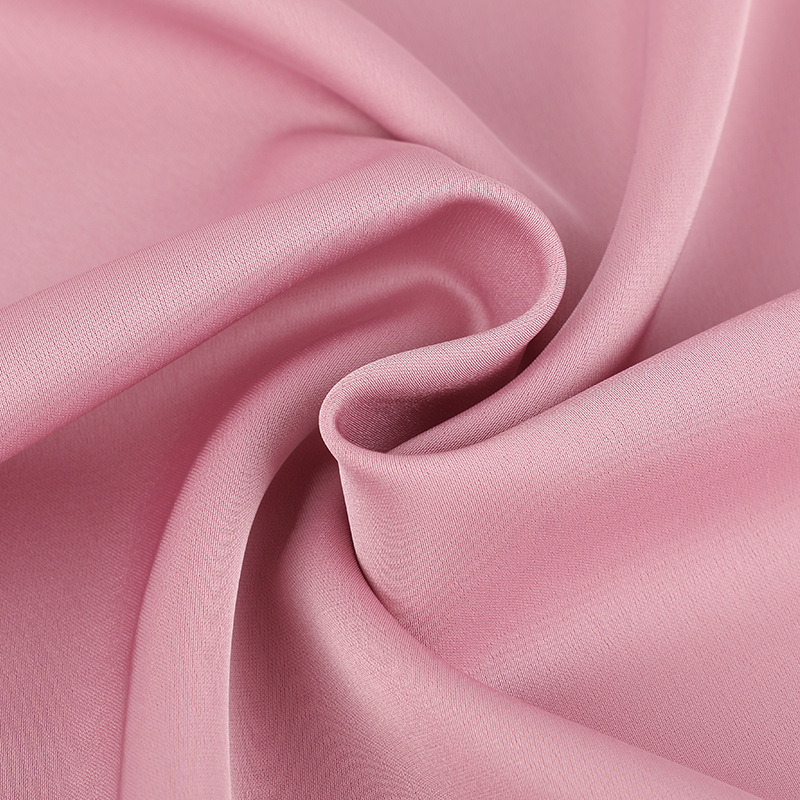 New double-sided thickened imitation acetate fabric 200g polyester satin gauze dress material for evening gown, wedding dress, and formal wear