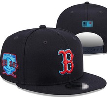 欧街嘻哈红袜队棒球帽时尚运动帽子外贸调节帽字母棒球联盟帽