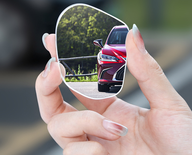 Car rearview mirror blind spot auxiliary mirror, ultra-clear 360-degree panoramic wide-angle suction cup type