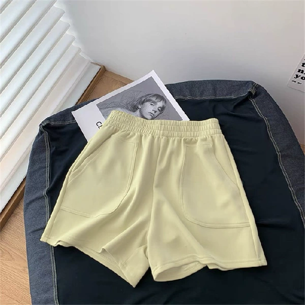 YSK216-1 three-quarter pants apricot color