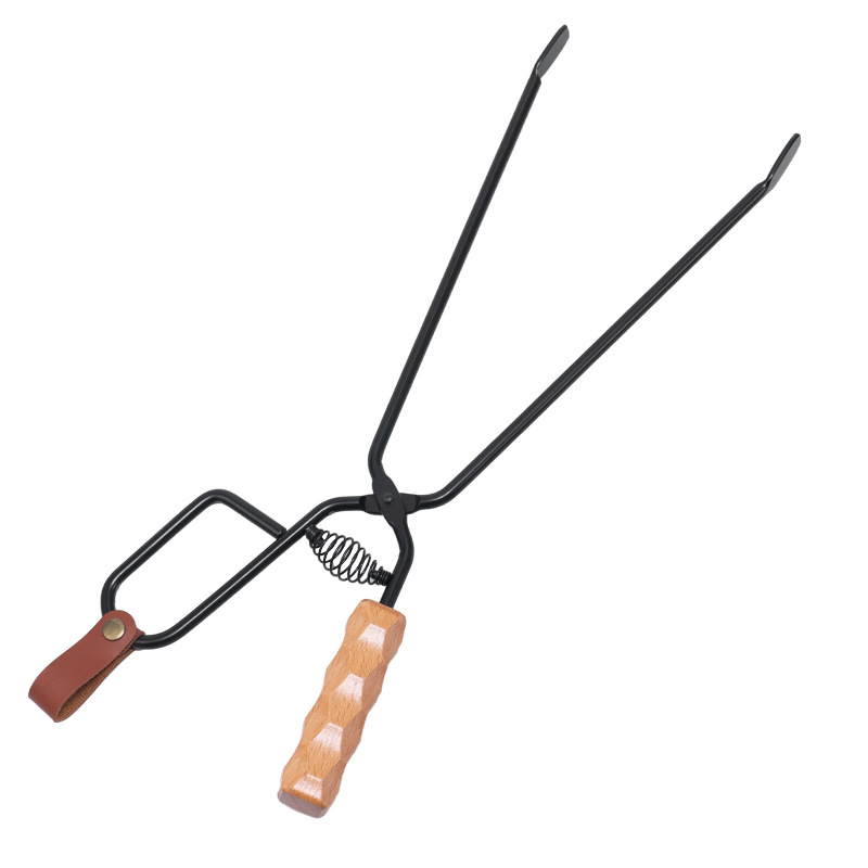 CLS acampar al aire libre abrazadera de carbono picnic barbacoa fuego abrazadera fogata barbacoa de carbón fuego abrazadera estufa de leña abrazadera de hierro