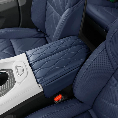 of the central box storage pad – Armrest box pad - jixuan-001-blue