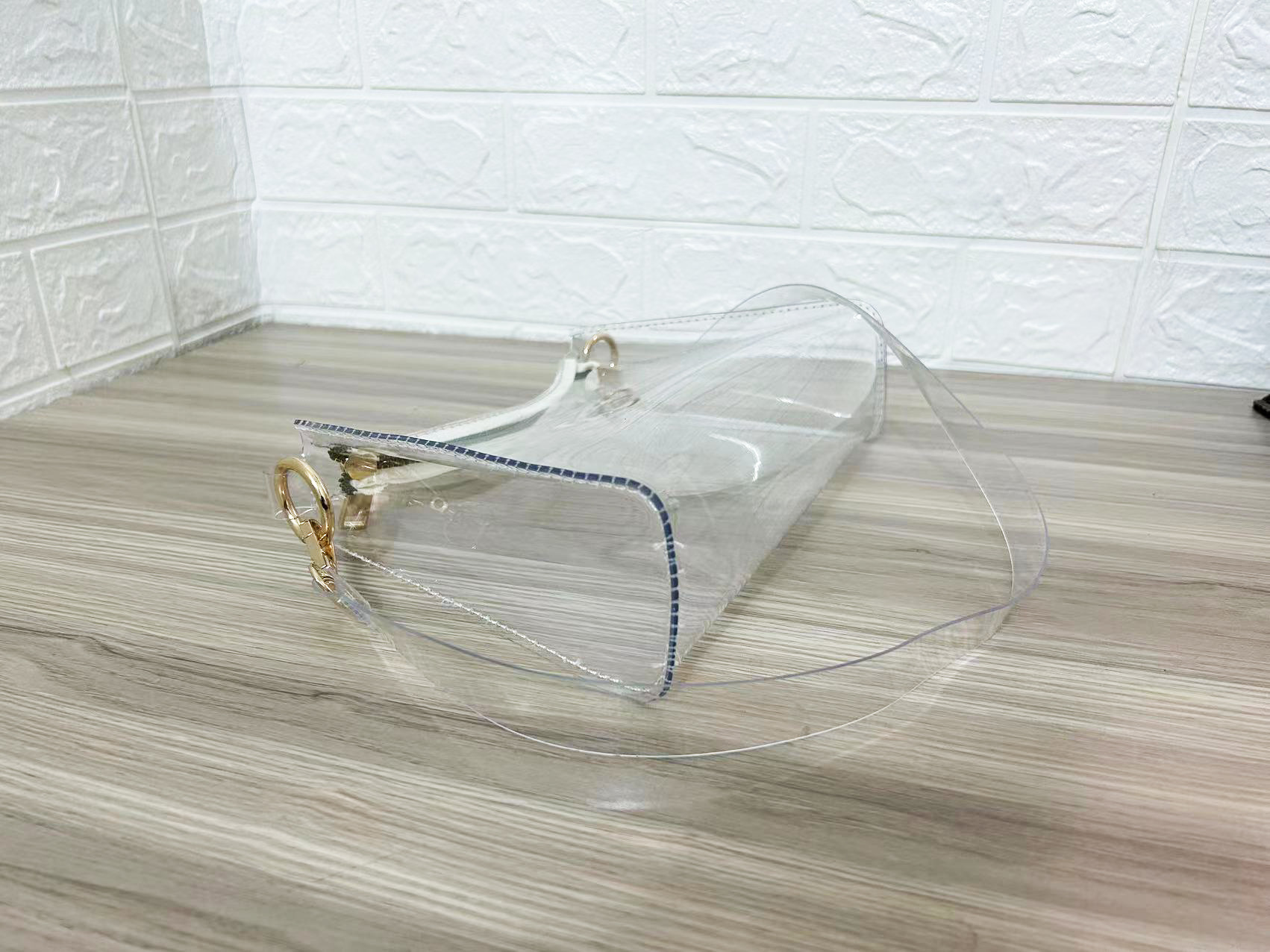Transparent Crossbody Shoulder Bag And Women's Wallet Set_voghion.com