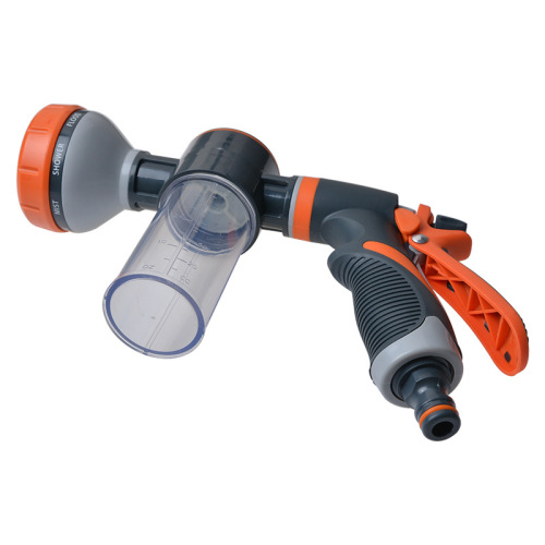 Household Multi-functional Spray Gun Garden Flower Watering Spray High Pressure Car Washing Water Gun 8 Function Foam Water Gun Wholesale