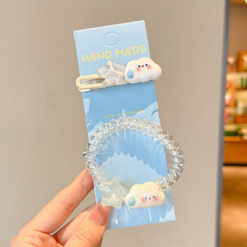 2025 verano pasador de cabello de dopamina colorido lindo frente dulce brocas de cabello rotas no lastimas brocas de cabello adornamientos para el cabello