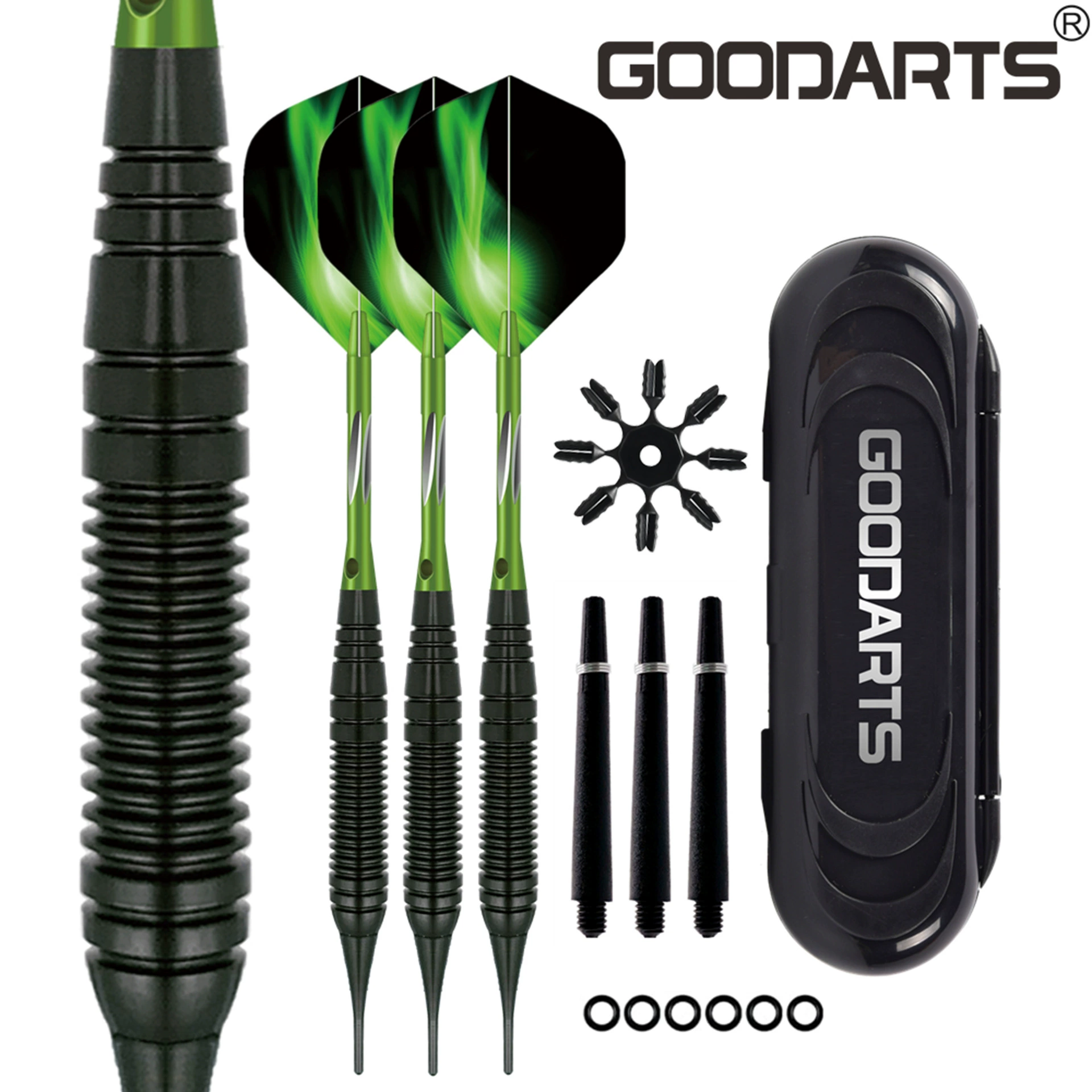 GOODARTS дротики, профессиональный пластиковый электронный набор, 19 г