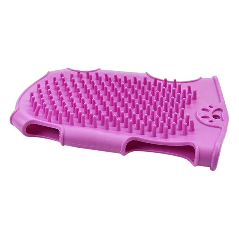 Promoción de perros Guantes de limpieza de mascotas Guantes de masaje de aseo para mascotas Cepillo de masaje de baño para perros