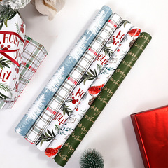 クロスボーダー新品大きいサイズ43CM * 3Mパッククリスマスプレゼント诞生日ギフト包装纸シンプルレトロ现物