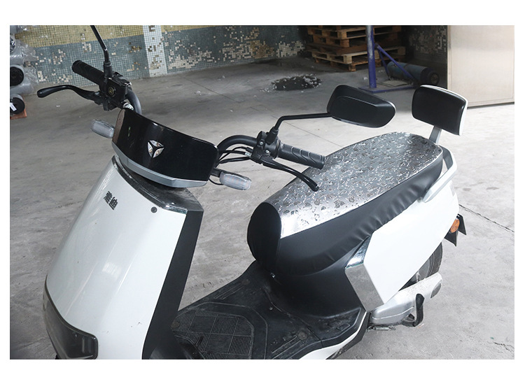 Electric Car Seat Cover Panda Leather Waterproof Pad Motorcycle Seat Cover Sun Protection and Heat Insulation Pad Battery Car Seat Cover