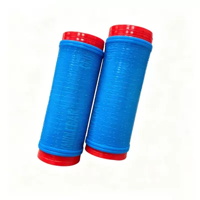 Motorcycle Handle Cover pull-out motorcycle handlebar covers - blue-snowflake-pattern-1-pair-of-handle-covers