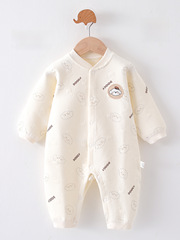Newborn clothes spring autumn winter interwoven thick baby onesie first sleepwear baby boneless crawl suit new design