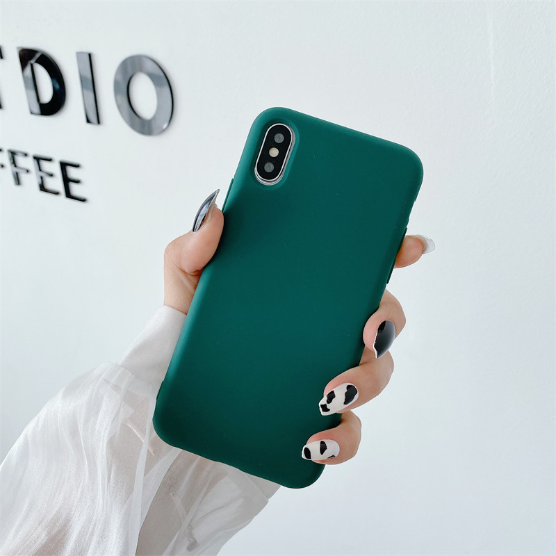 Adecuado para iPhone14/11 funda de teléfono de silicona apple XSMAX esmerilado XR funda suave 7 apple 12Pro material 8p