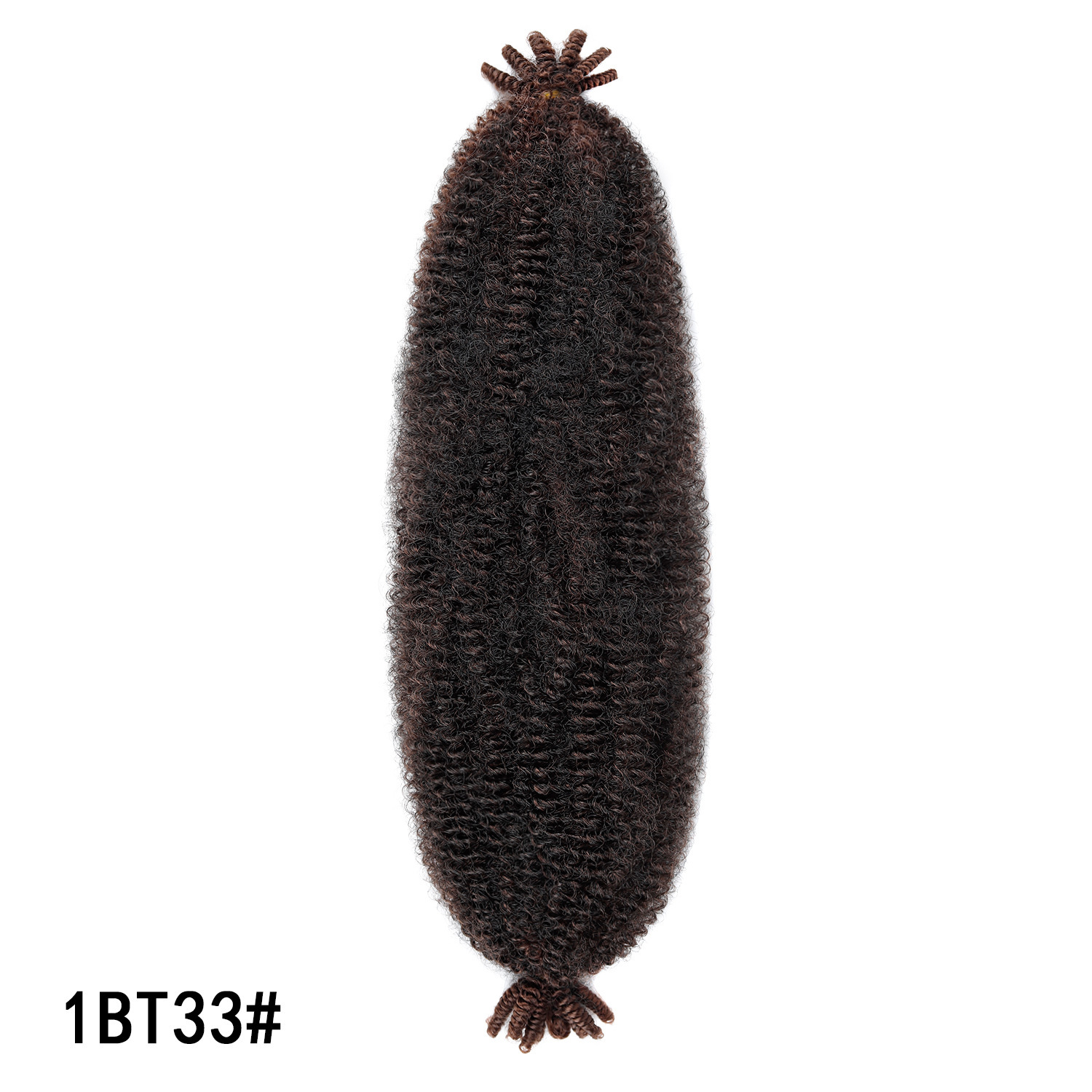 Extensiones de Cabello Rizado Afro Crochet de 24 Pulgadas Fibra Sintética de Alta Temperatura image 10