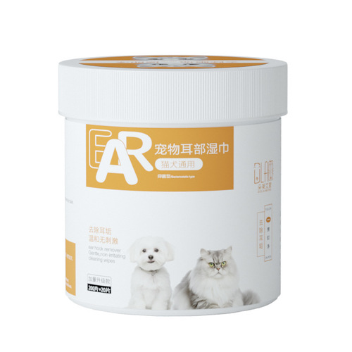 Pet-Specific Ear Wipes Bulk Pack 220 Pcs Cat and Dog Eye Cleansing Wipes Tear Stain Ear Wipes