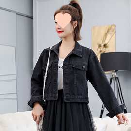 V0Z牛仔外套女韩版宽松学生春秋季ins长袖秋装新款牛仔服牛仔上衣