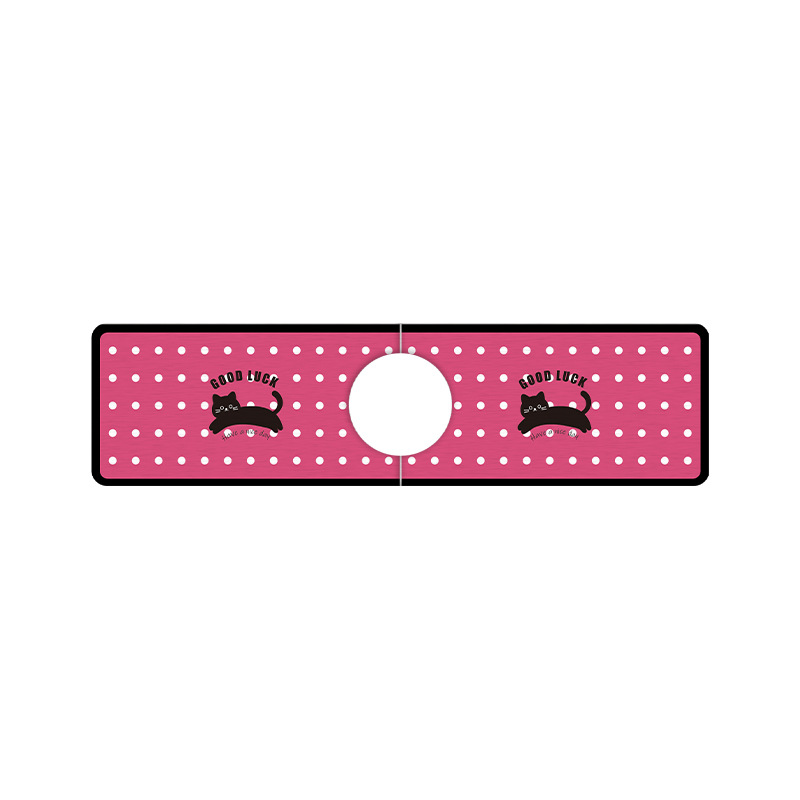 빨간색 배경 검은 고양이 [10*38CM] [조합 구멍 2쌍] [하드]