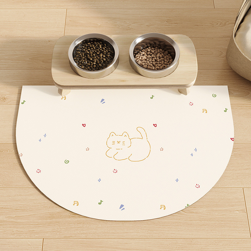 ペットの食事マットペットのマットは猫の食事の盆のマットを管理しやすいです。|undefined