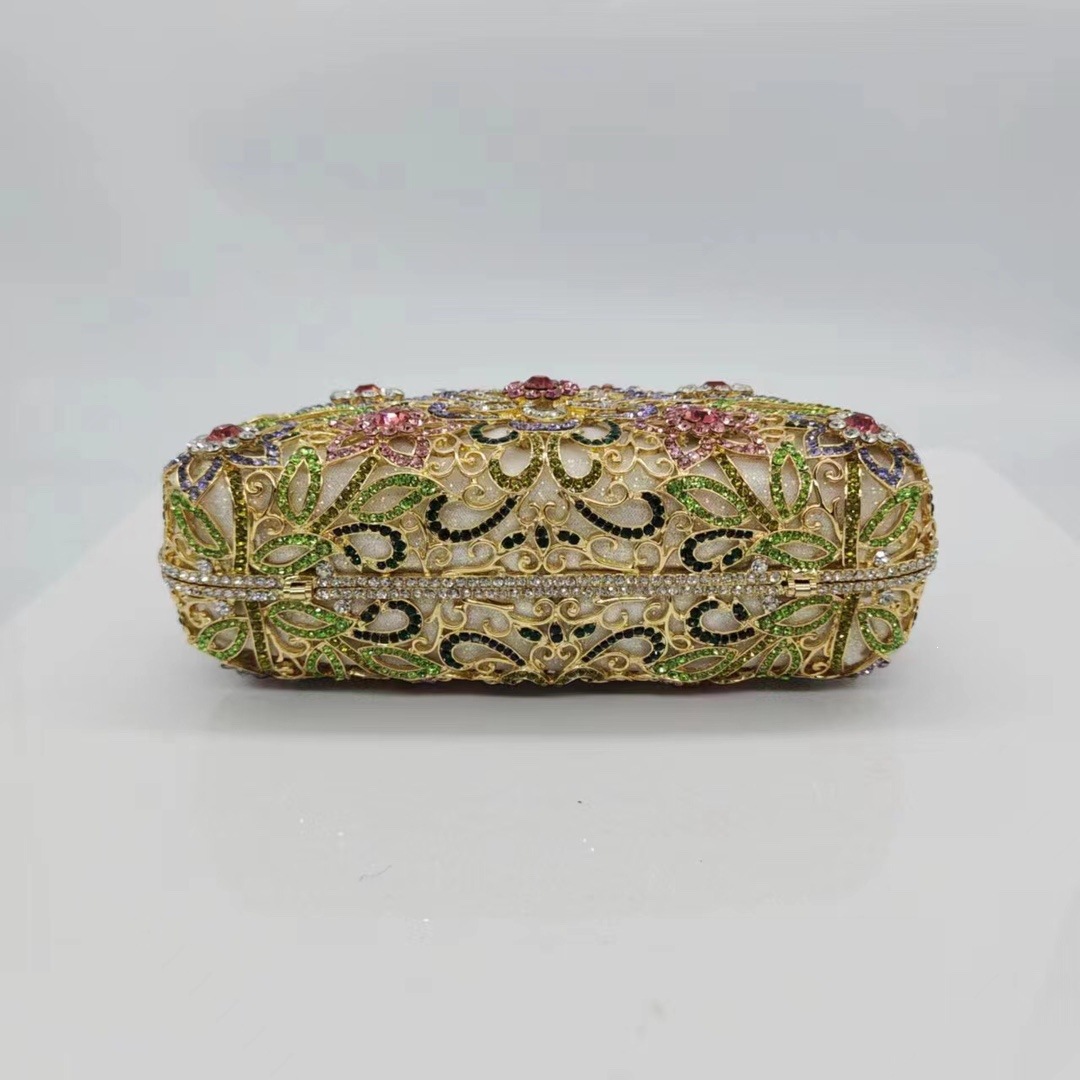 Nuevo bolso de diamantes hueco bolso de banquete europeo bolso de diamantes bolso de mujer bolso de mujer Rhinestone